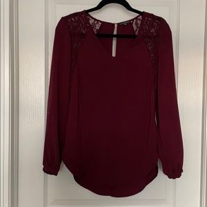Dynamite Blouse with Lace